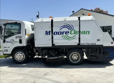 Commercial Construction power sweeper truck